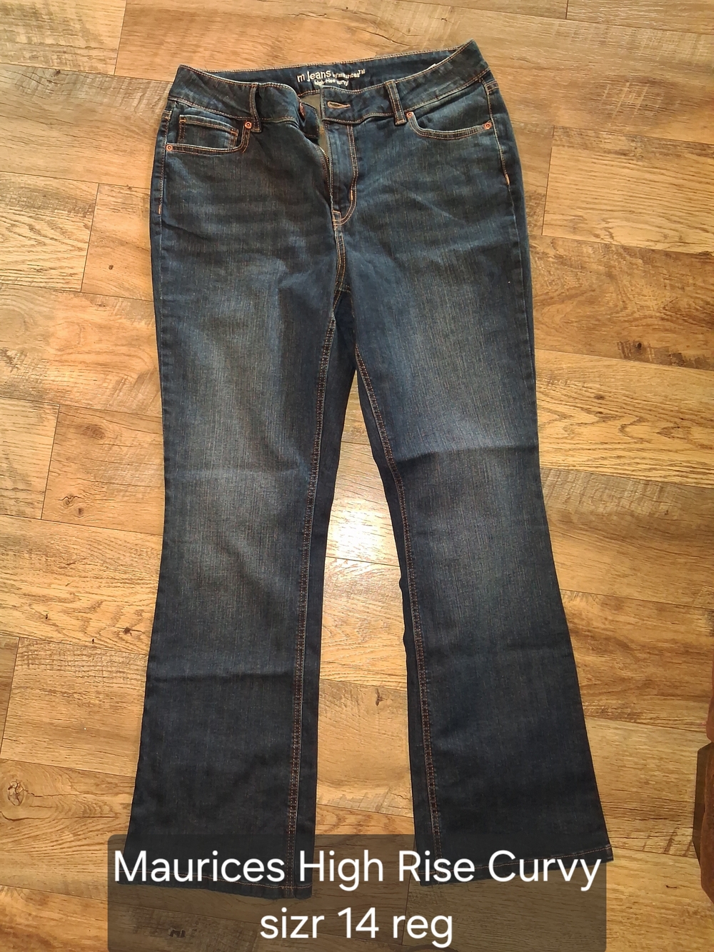 Maurices High-Rise Jeans in Dark Blue Wash
